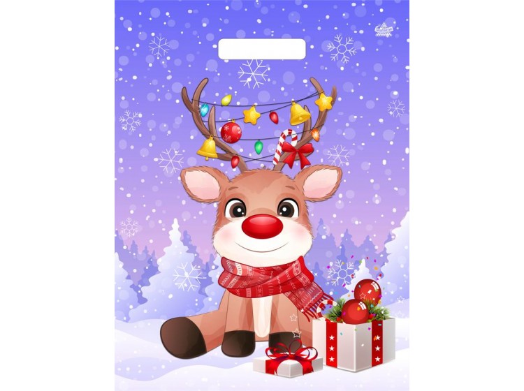 Мешок п/эт (выр.руч) 310*400 (60мкр) ламинат Олененок